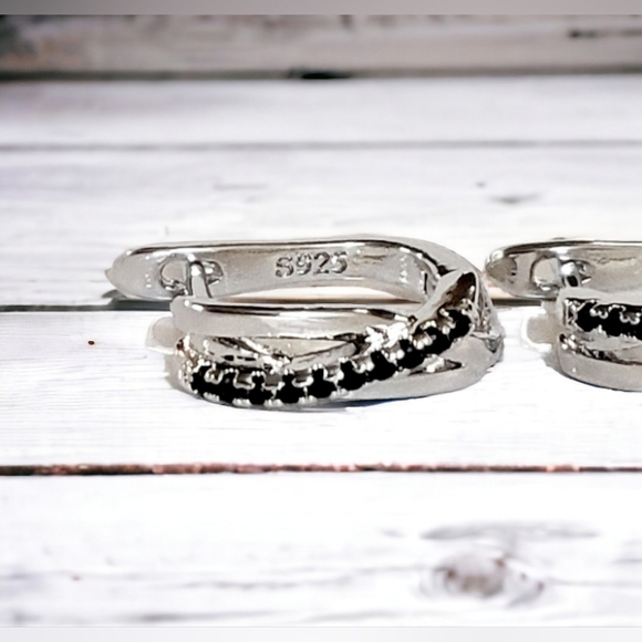 Women's Jewelry Sterling Silver Cubic Zirconia Earrings - Picture 6 of 10